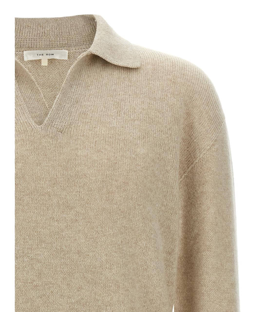 THE ROW Бежевый кашемировый джемпер / свитер, фото 3