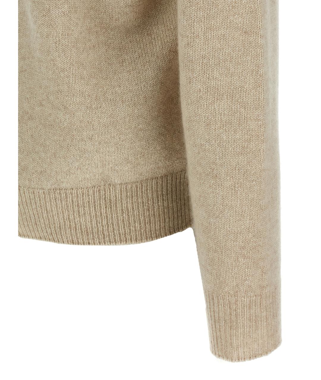 THE ROW Бежевый кашемировый джемпер / свитер, фото 4