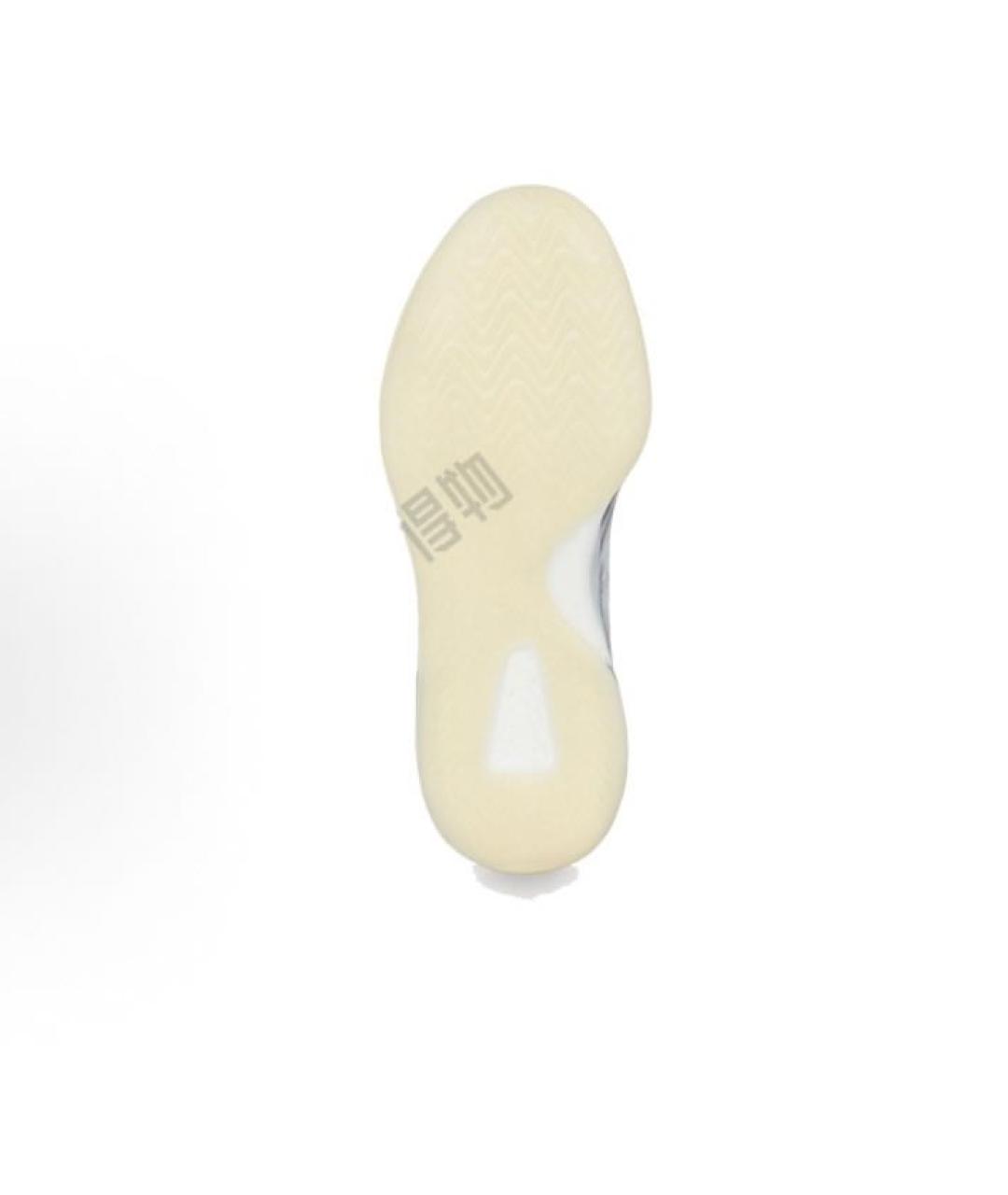 ADIDAS YEEZY Серые текстильные высокие кроссовки / кеды, фото 4