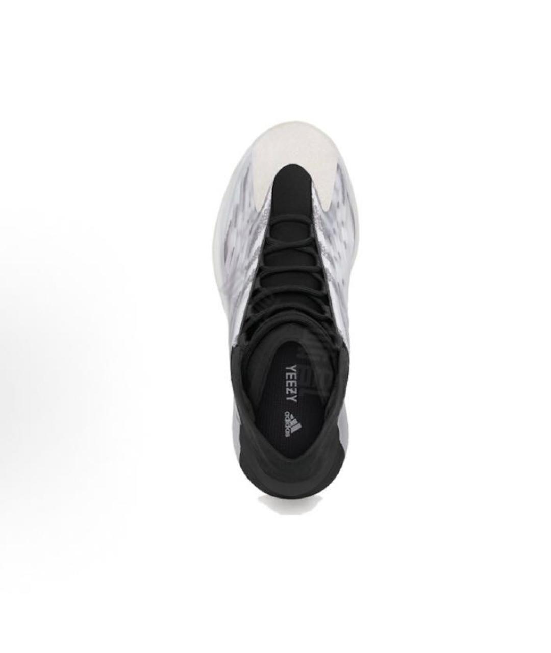 ADIDAS YEEZY Серые текстильные высокие кроссовки / кеды, фото 3