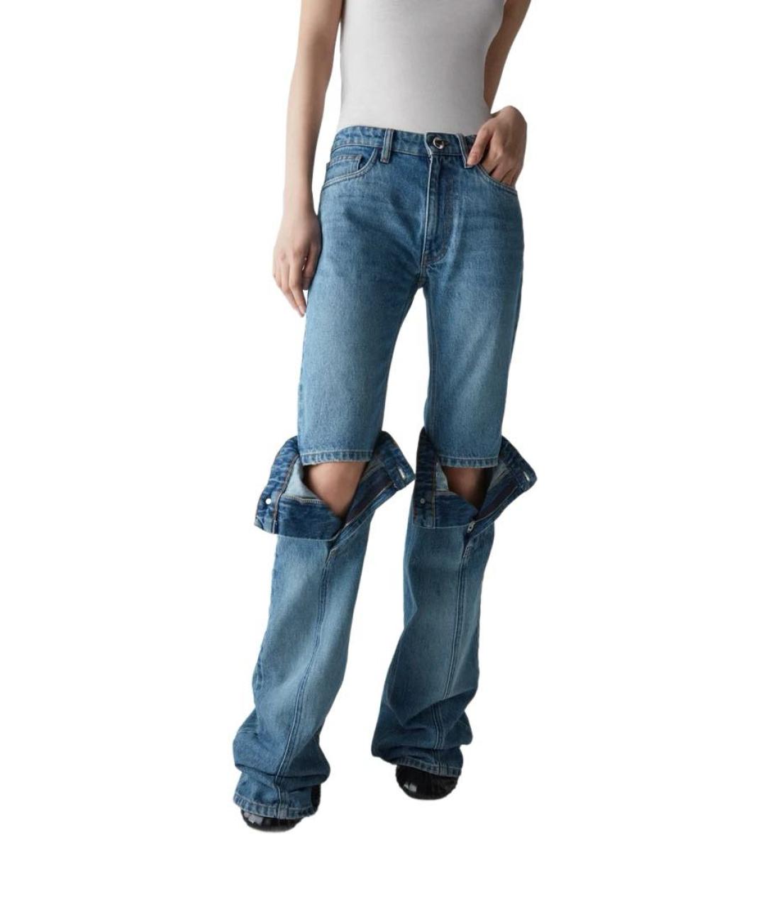 COPERNI Голубые хлопковые прямые джинсы, фото 5