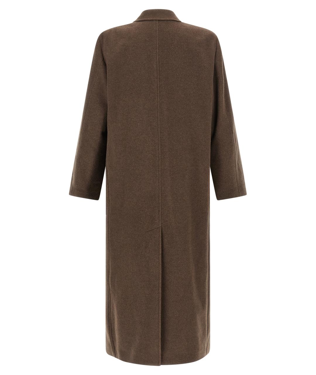 AURALEE Коричневое шерстяное пальто, фото 2