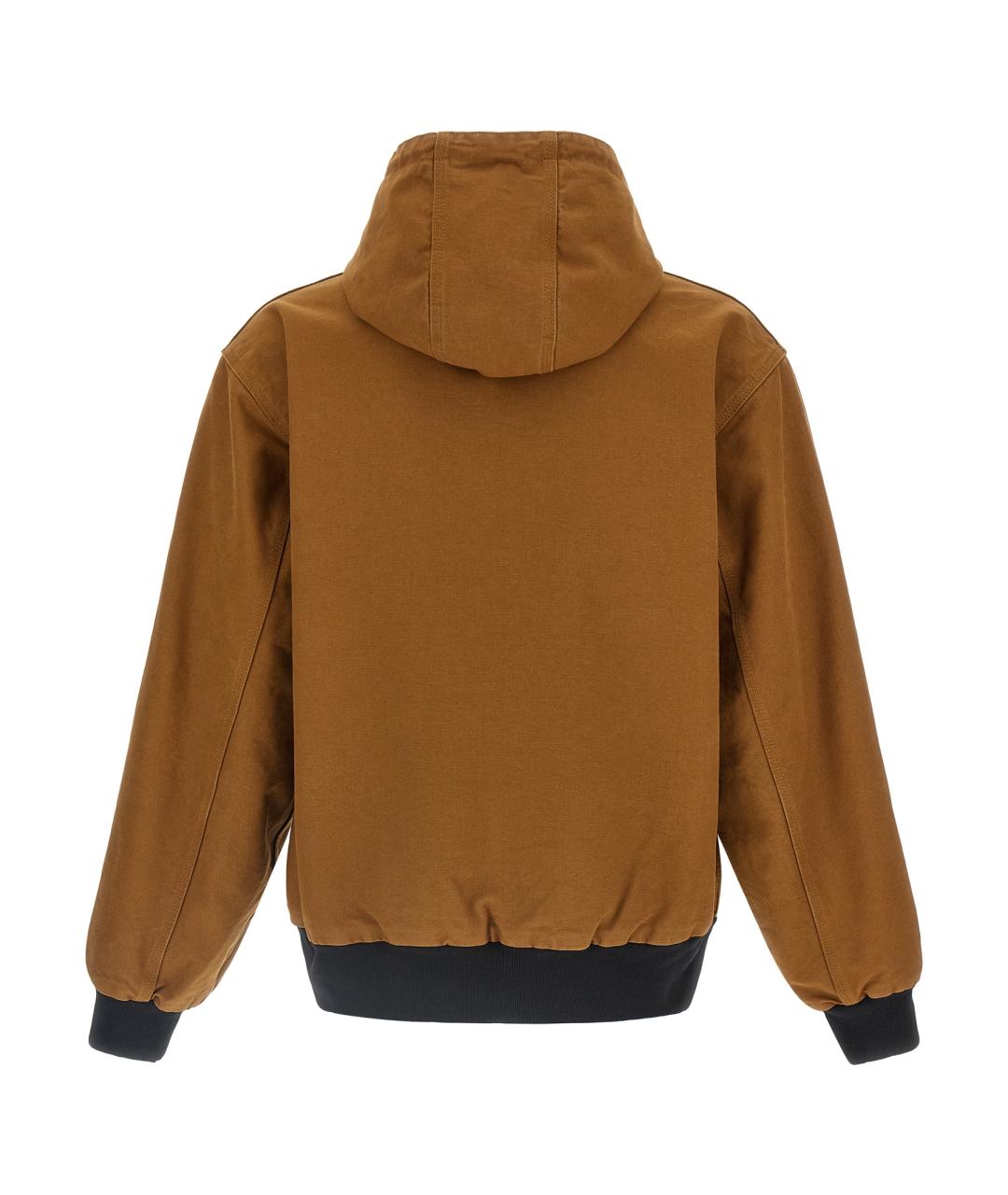 CARHARTT WIP Коричневая хлопковая куртка, фото 3