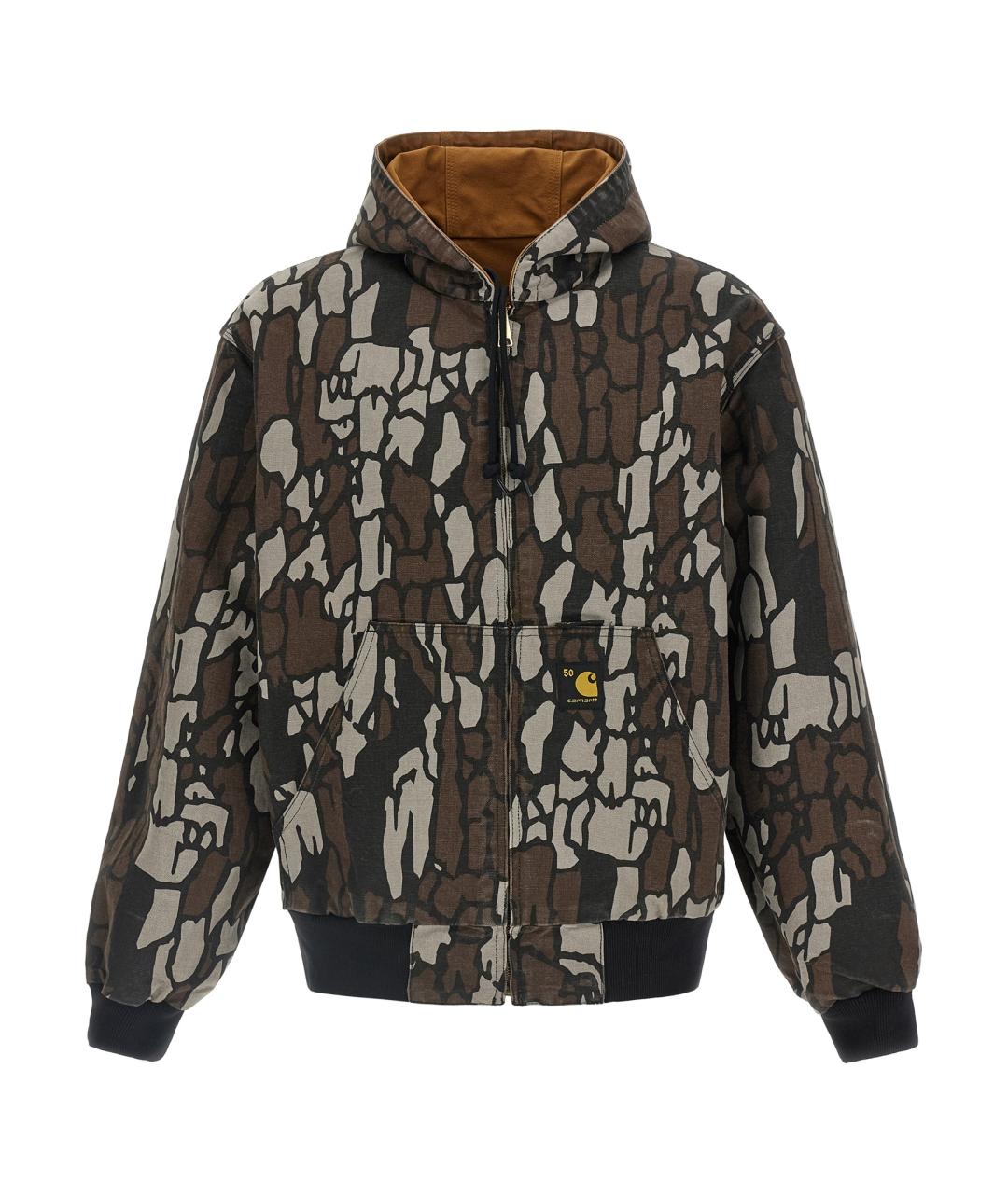 CARHARTT WIP Коричневая хлопковая куртка, фото 2