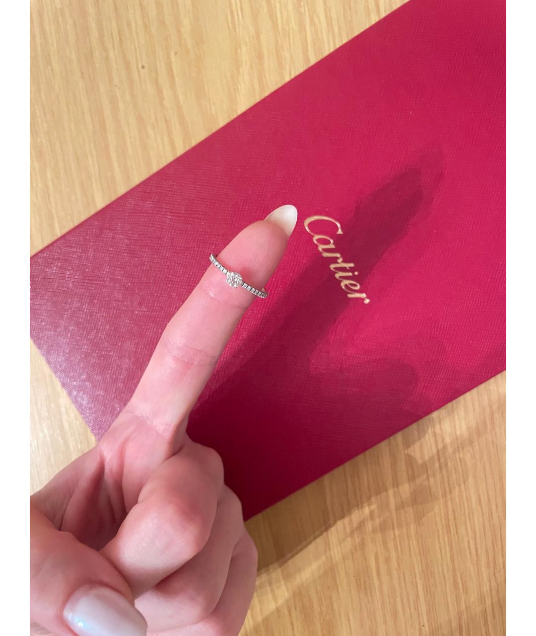 CARTIER Серебряное платиновое кольцо, фото 6