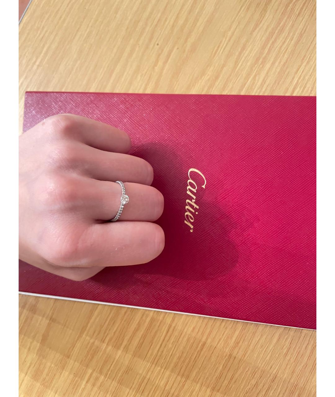 CARTIER Серебряное платиновое кольцо, фото 2