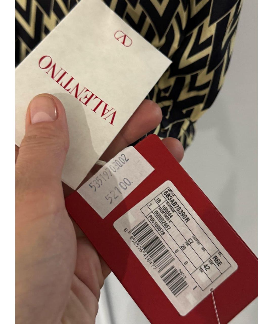 VALENTINO Мульти шелковый костюм с юбками, фото 7