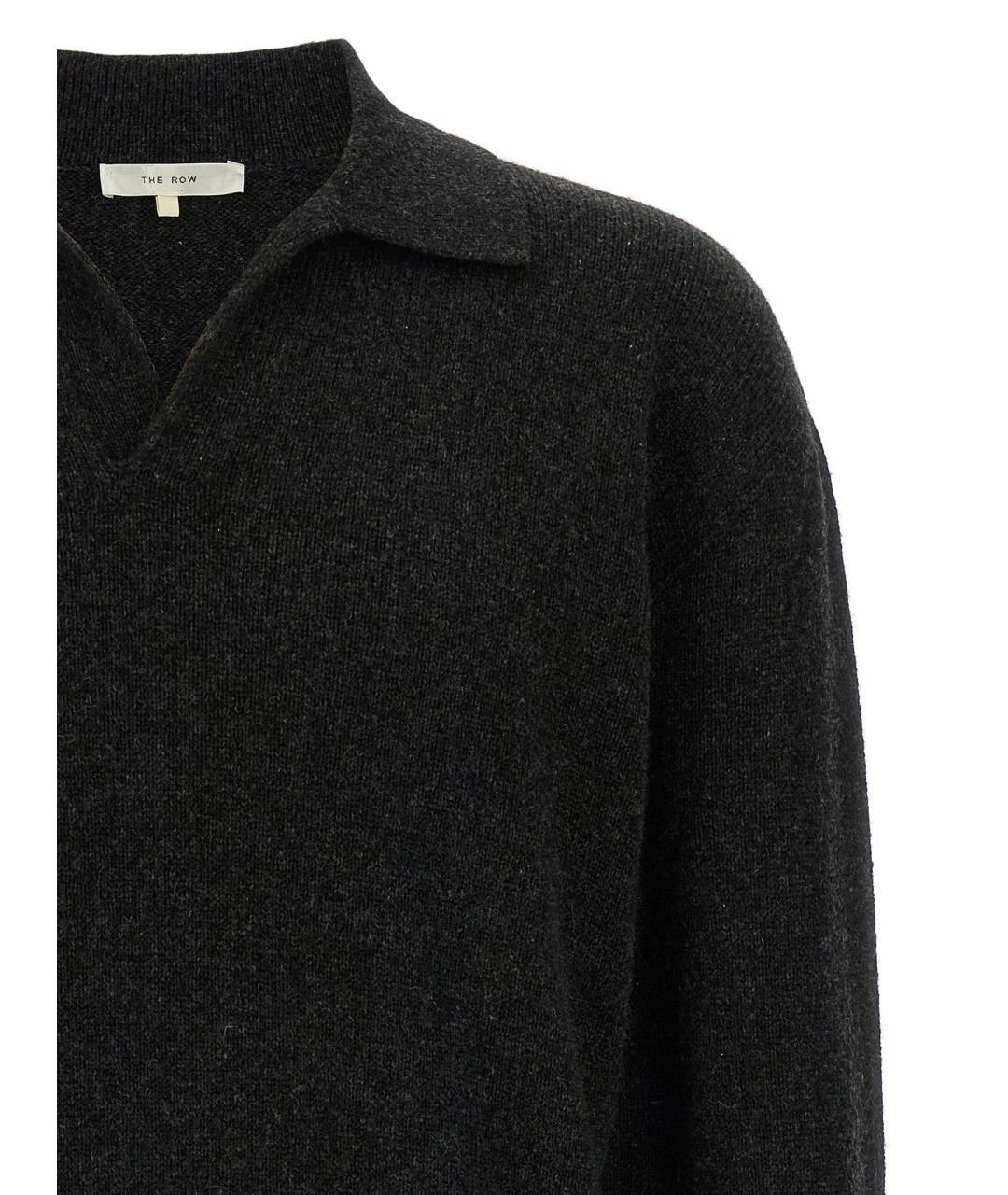 THE ROW Антрацитовый кашемировый джемпер / свитер, фото 3