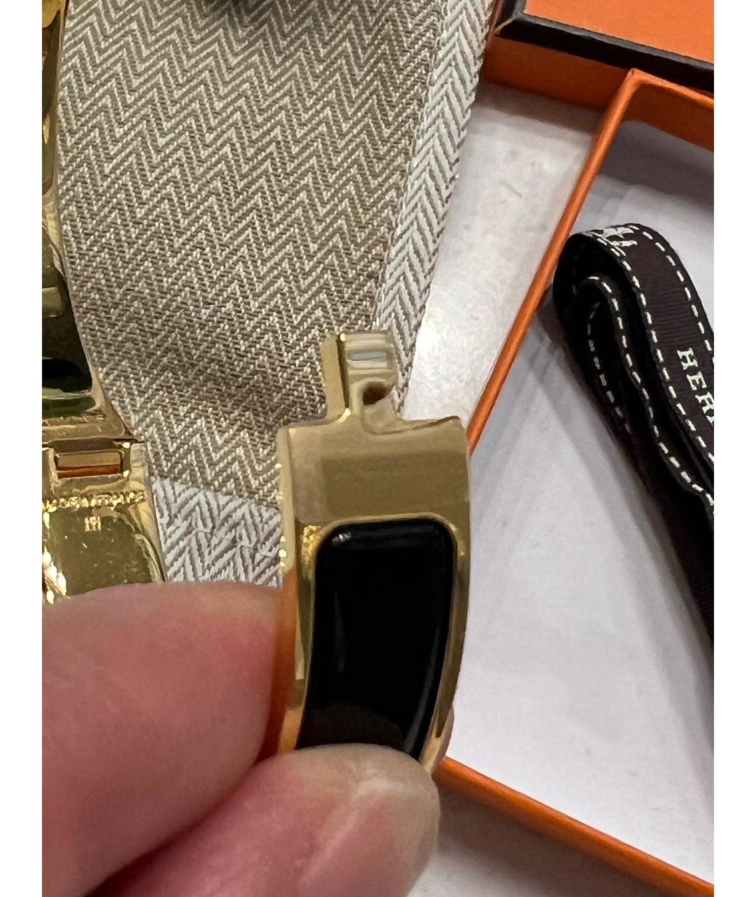 HERMES Черный браслет, фото 6
