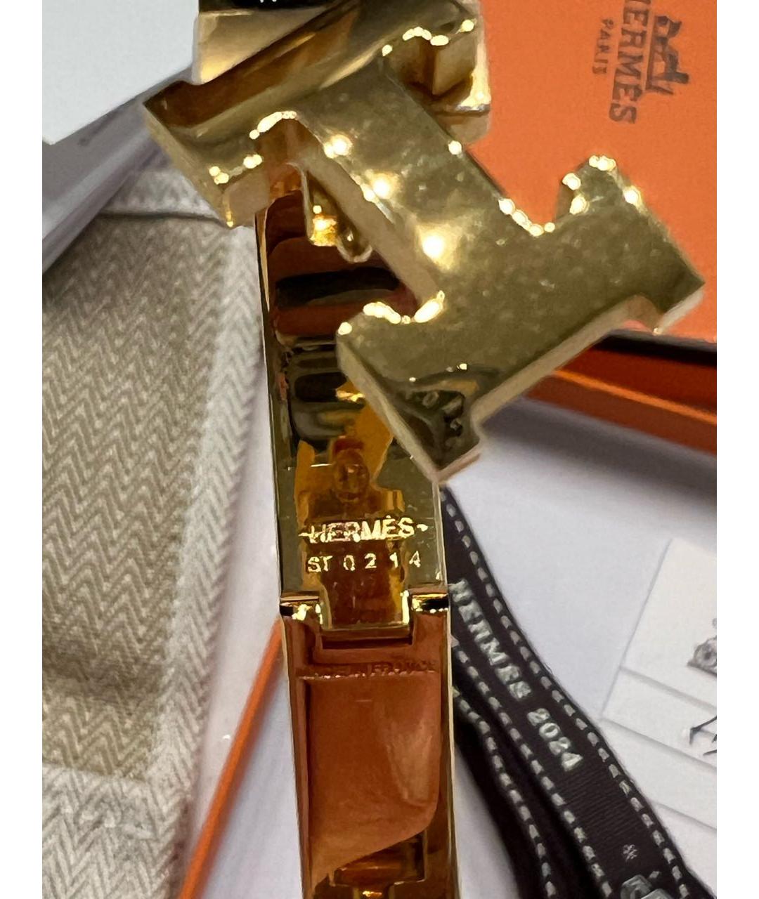 HERMES Черный браслет, фото 5