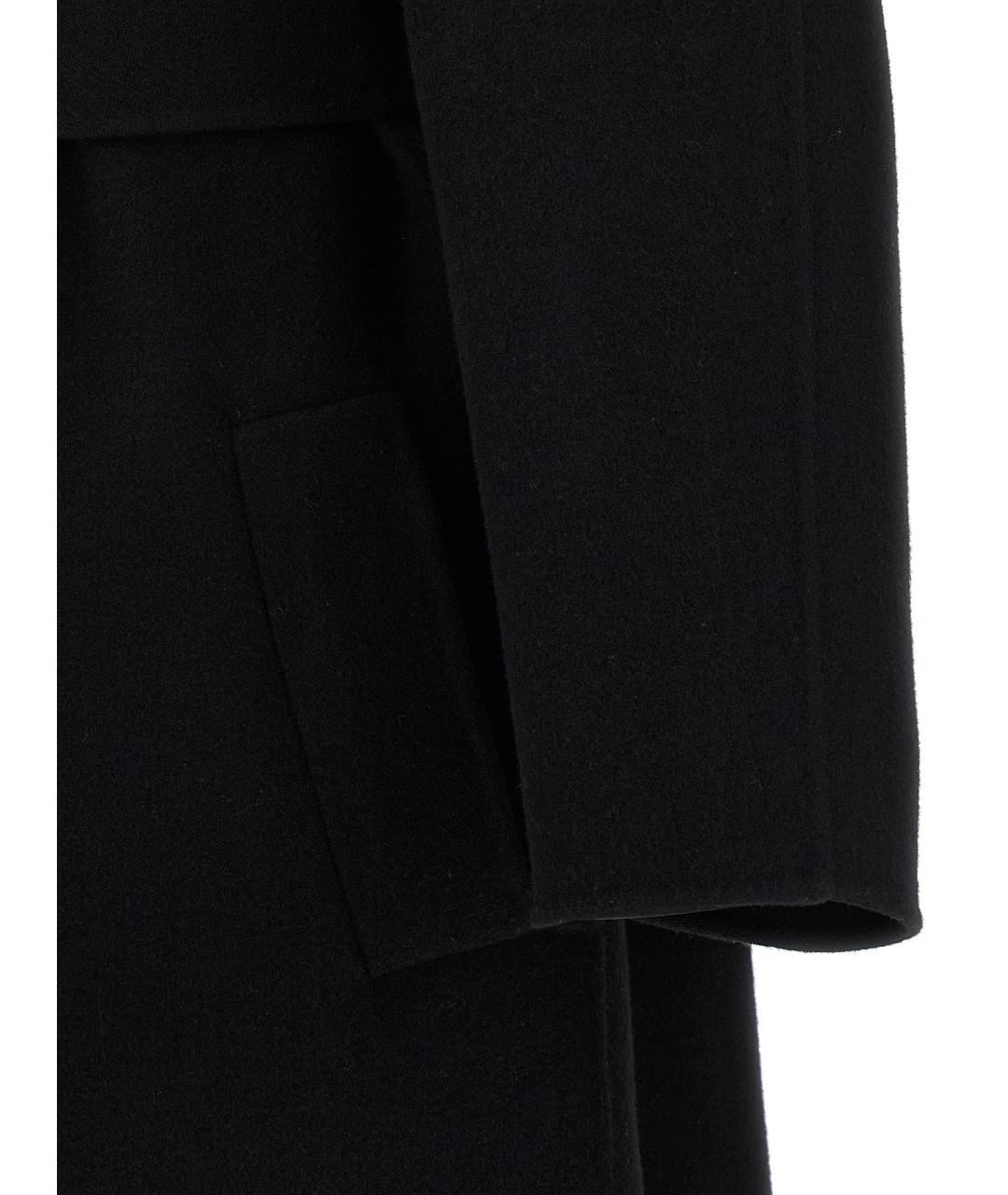 THE ROW Черное шерстяное пальто, фото 5