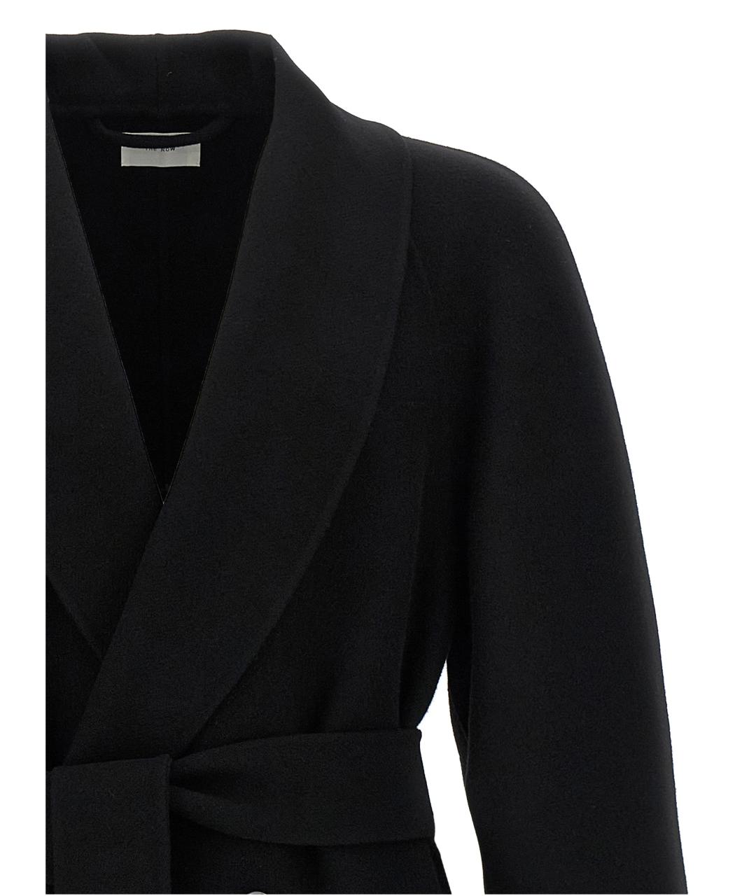 THE ROW Черное шерстяное пальто, фото 4