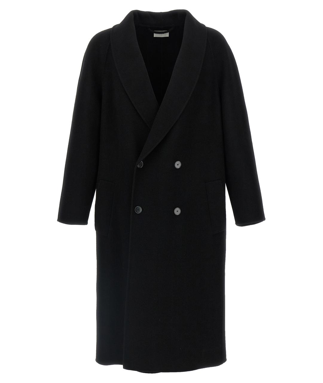 THE ROW Черное шерстяное пальто, фото 2