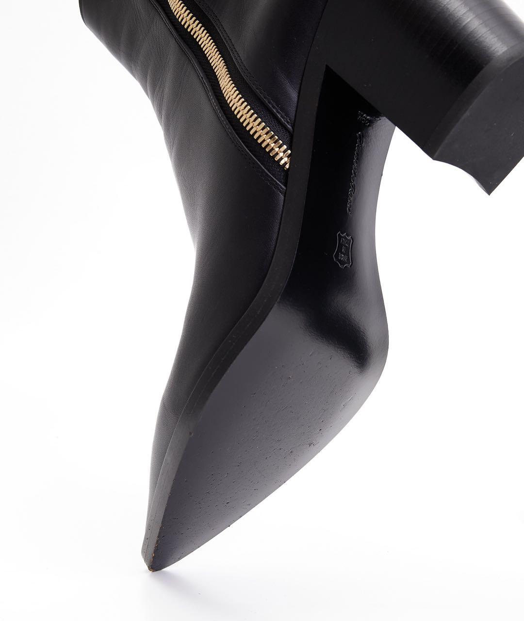 GIANVITO ROSSI Черные кожаные ботильоны, фото 4