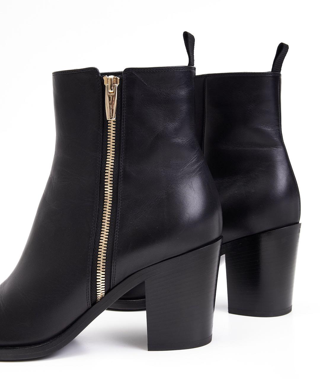 GIANVITO ROSSI Черные кожаные ботильоны, фото 6