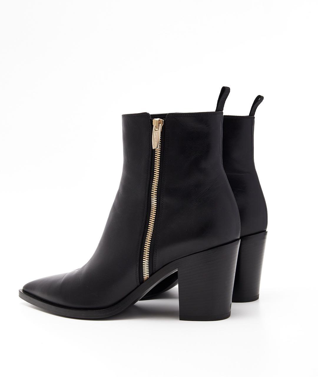 GIANVITO ROSSI Черные кожаные ботильоны, фото 3