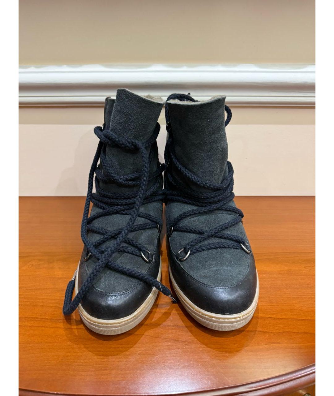 ISABEL MARANT Черные кожаные ботинки, фото 3