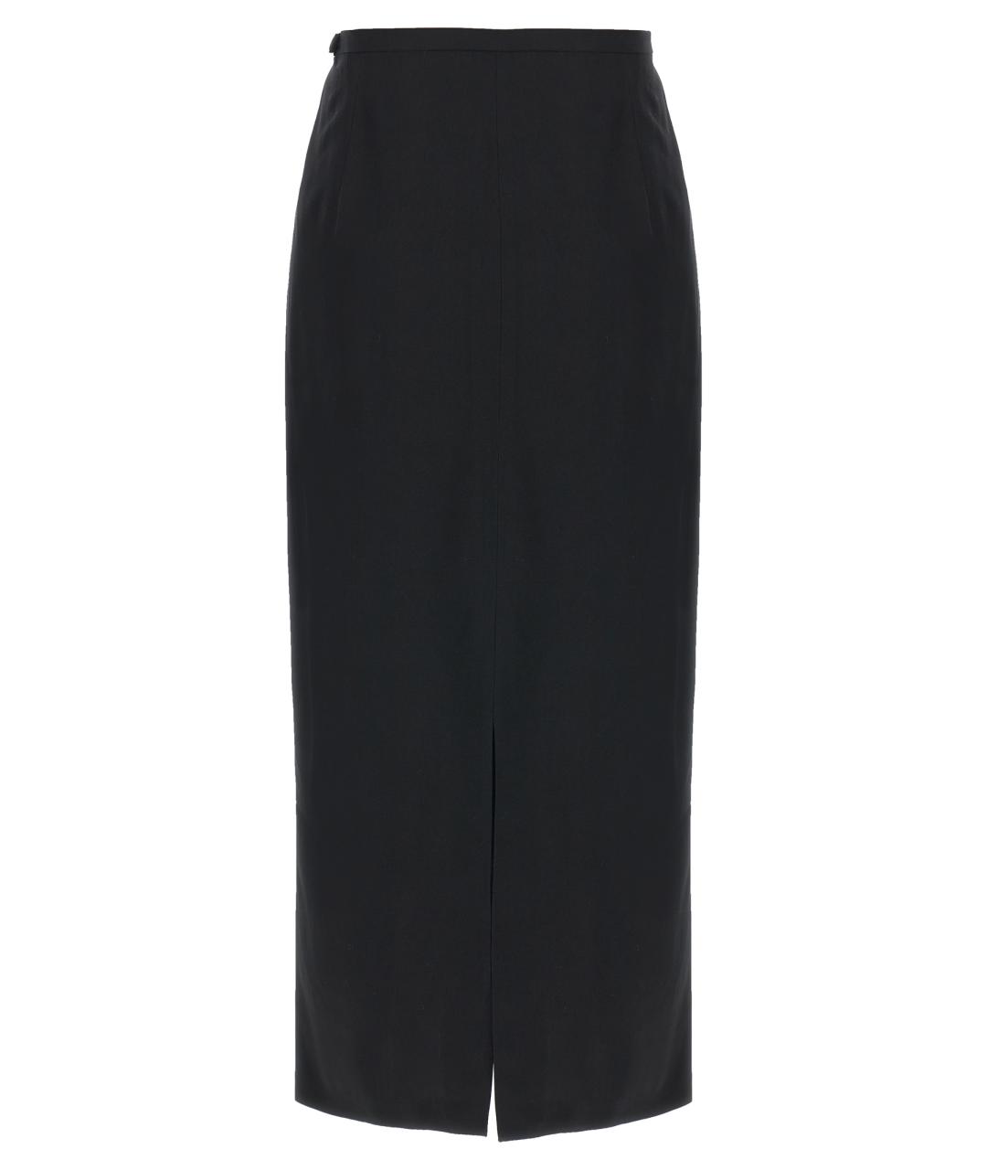 THE ROW Черная вискозная юбка миди, фото 2