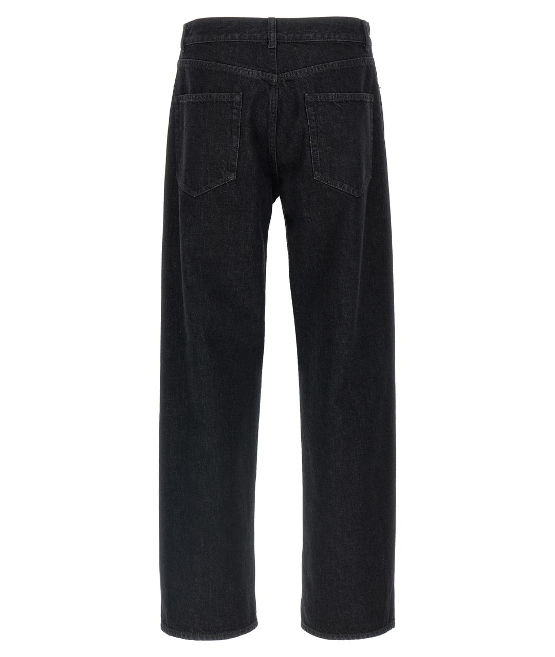THE ROW Черные хлопковые прямые джинсы, фото 2