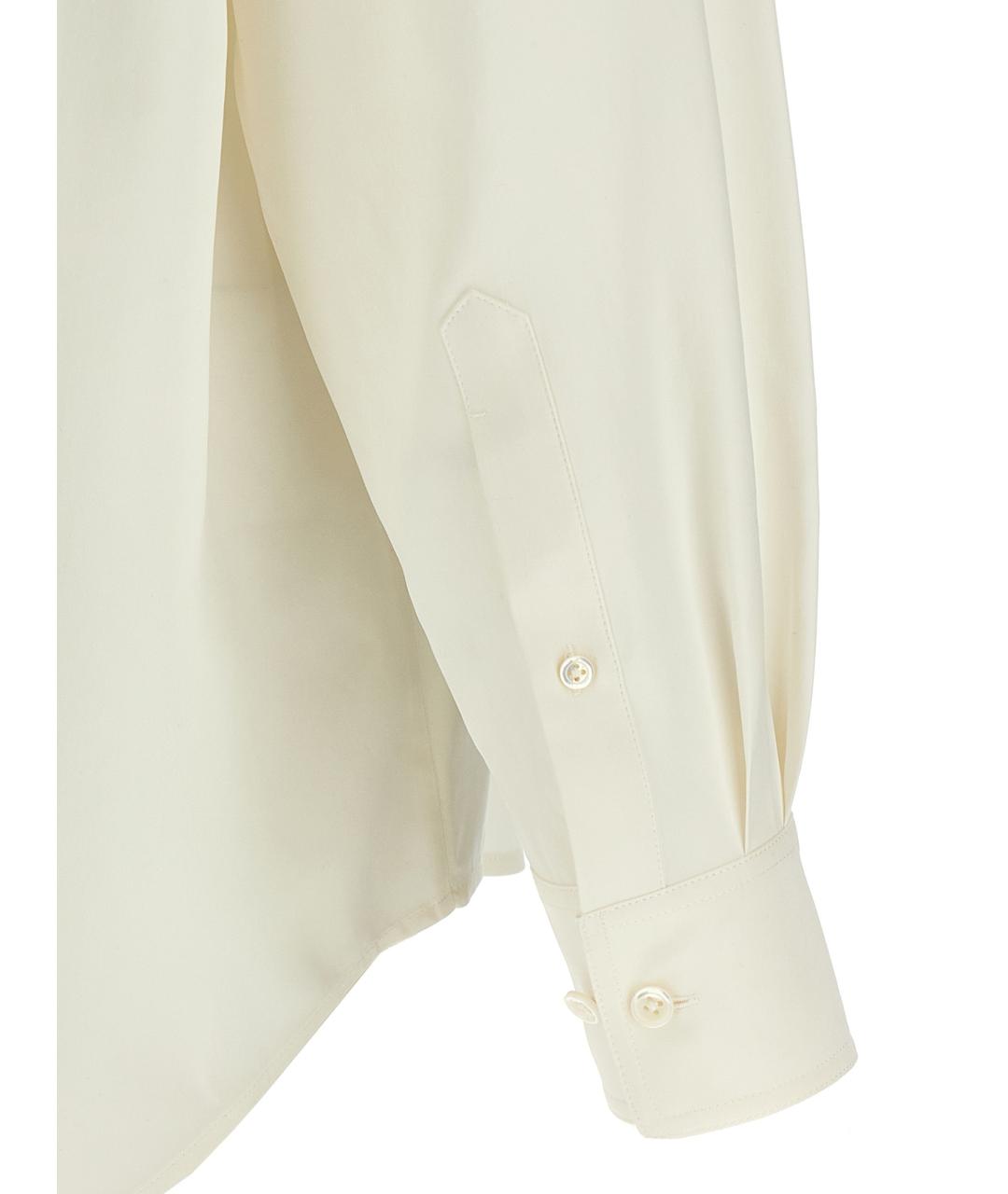 THE ROW Бежевая шелковая кэжуал рубашка, фото 4