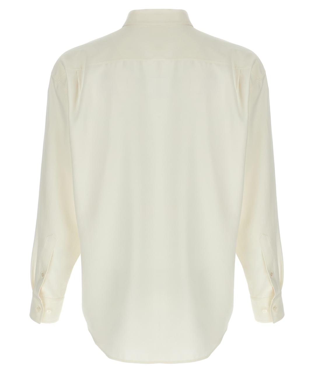 THE ROW Бежевая шелковая кэжуал рубашка, фото 2