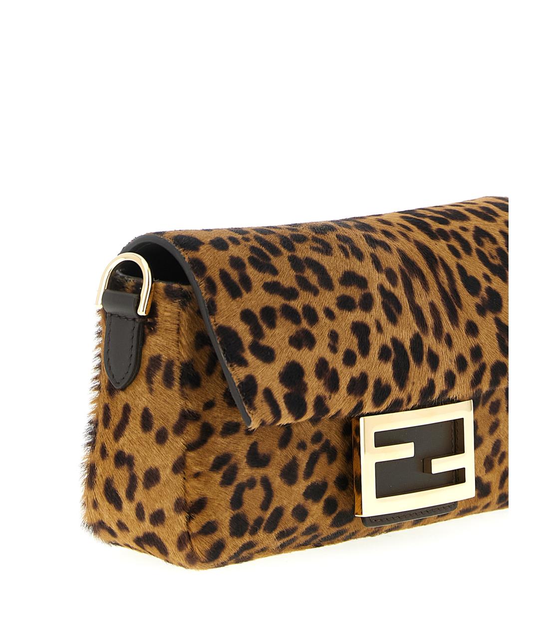 FENDI Коричневая сумка через плечо, фото 3