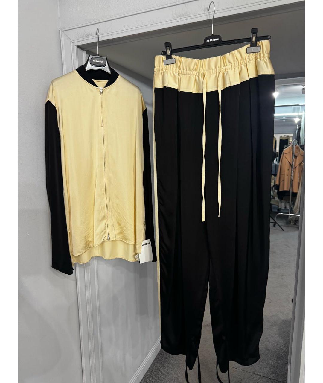 JIL SANDER Мульти шелковый костюм с брюками, фото 4