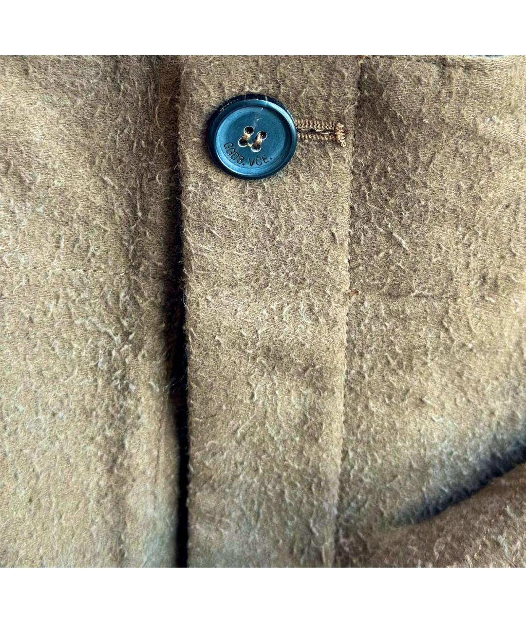 GOLDEN GOOSE DELUXE BRAND Коричневые хлопковые капри, фото 4