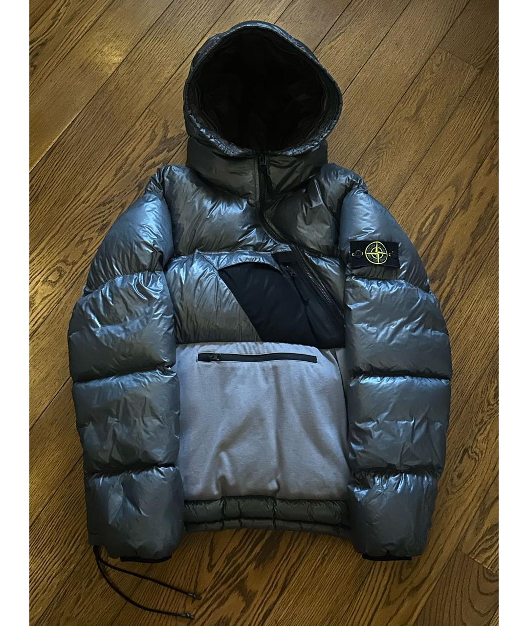 STONE ISLAND Зеленый пуховик, фото 6