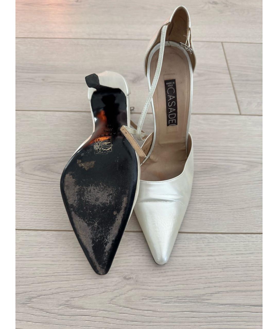 CASADEI Белые кожаные туфли, фото 4