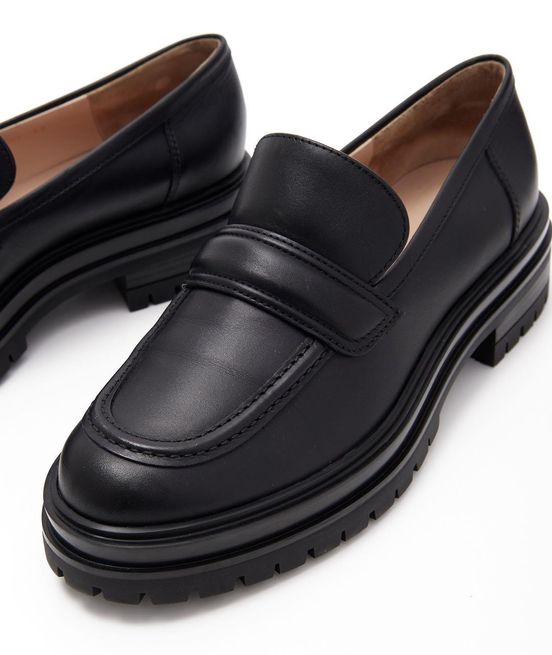 GIANVITO ROSSI Черные кожаные лоферы, фото 4