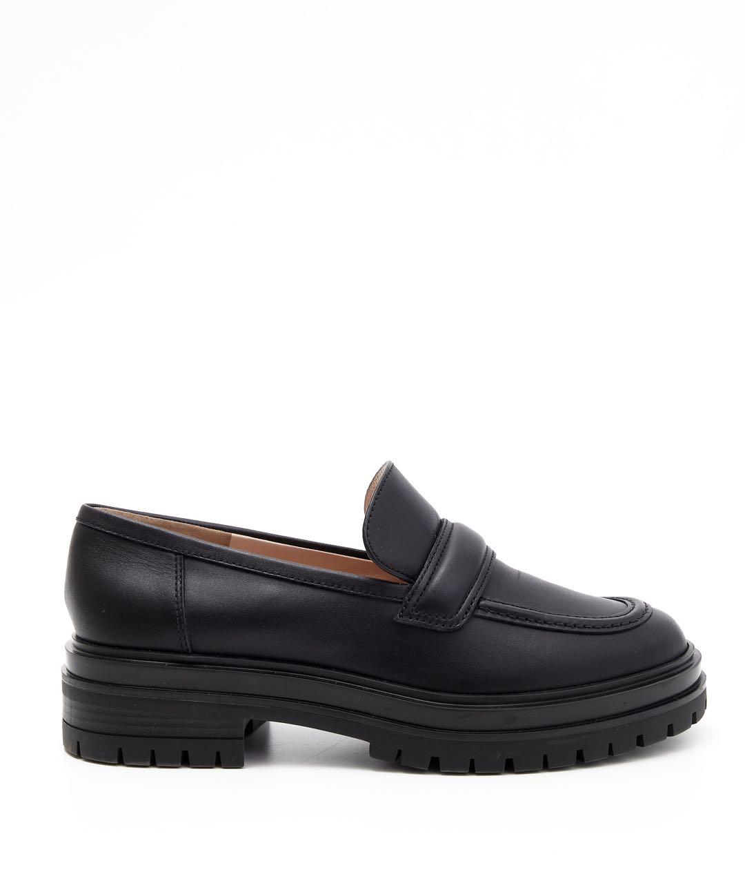 GIANVITO ROSSI Черные кожаные лоферы, фото 6