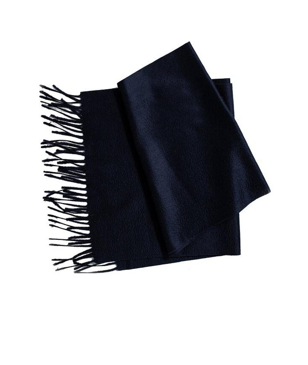 JIL SANDER Темно-синий кашемировый шарф, фото 1