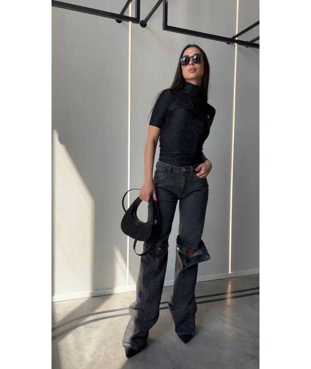 COPERNI Черные хлопковые прямые джинсы, фото 3