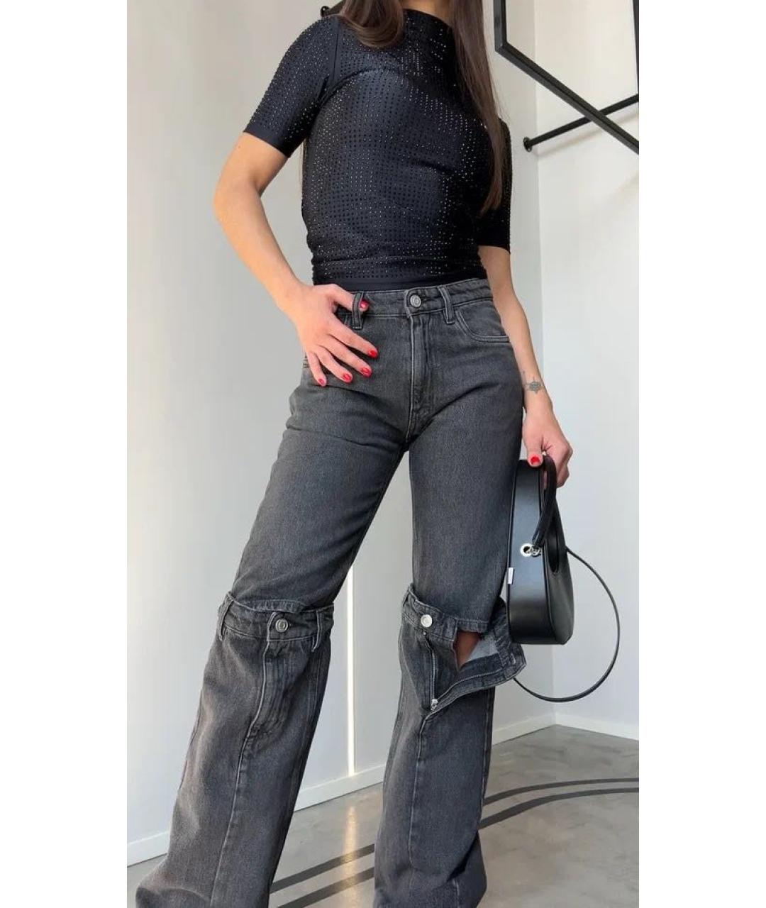 COPERNI Черные хлопковые прямые джинсы, фото 2