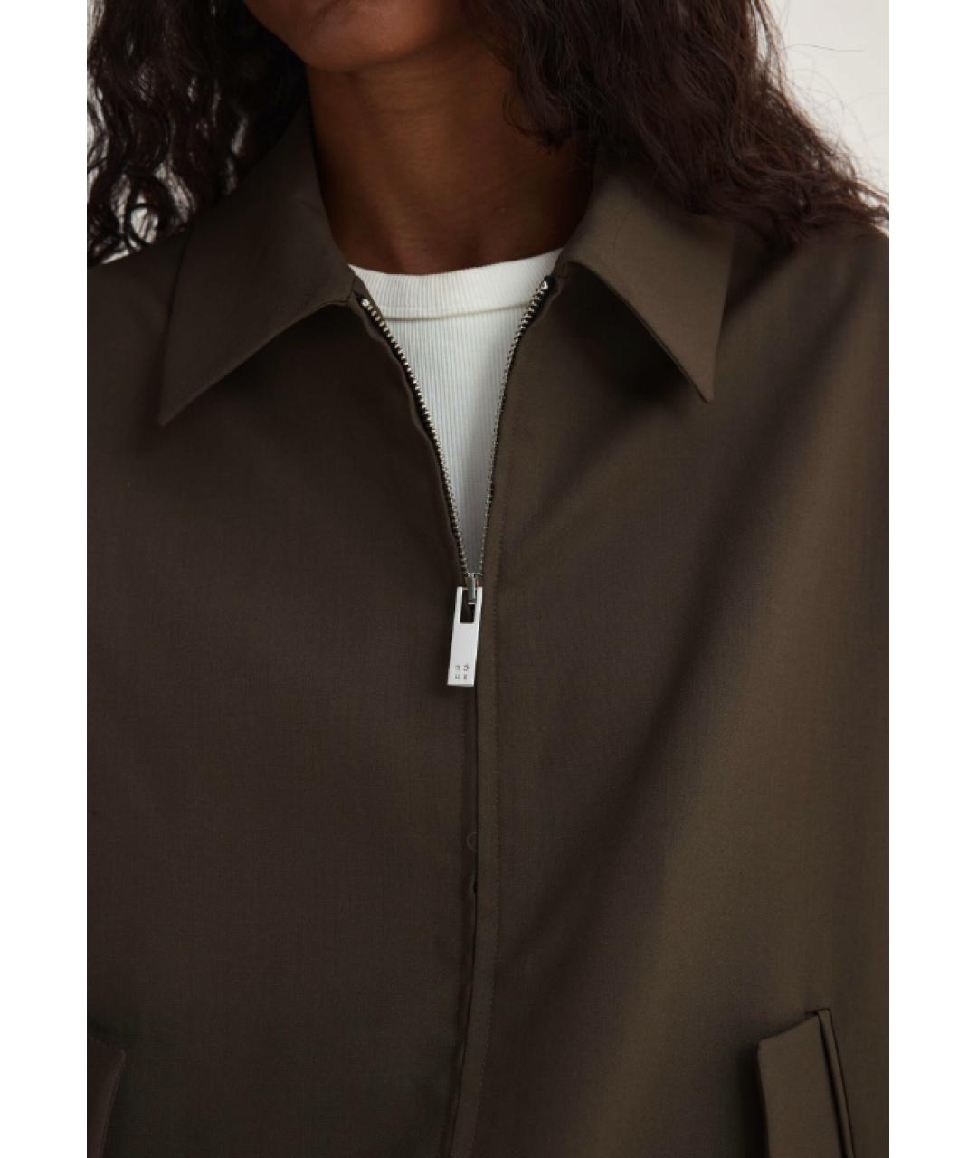 ROHE Хаки шерстяная куртка, фото 4