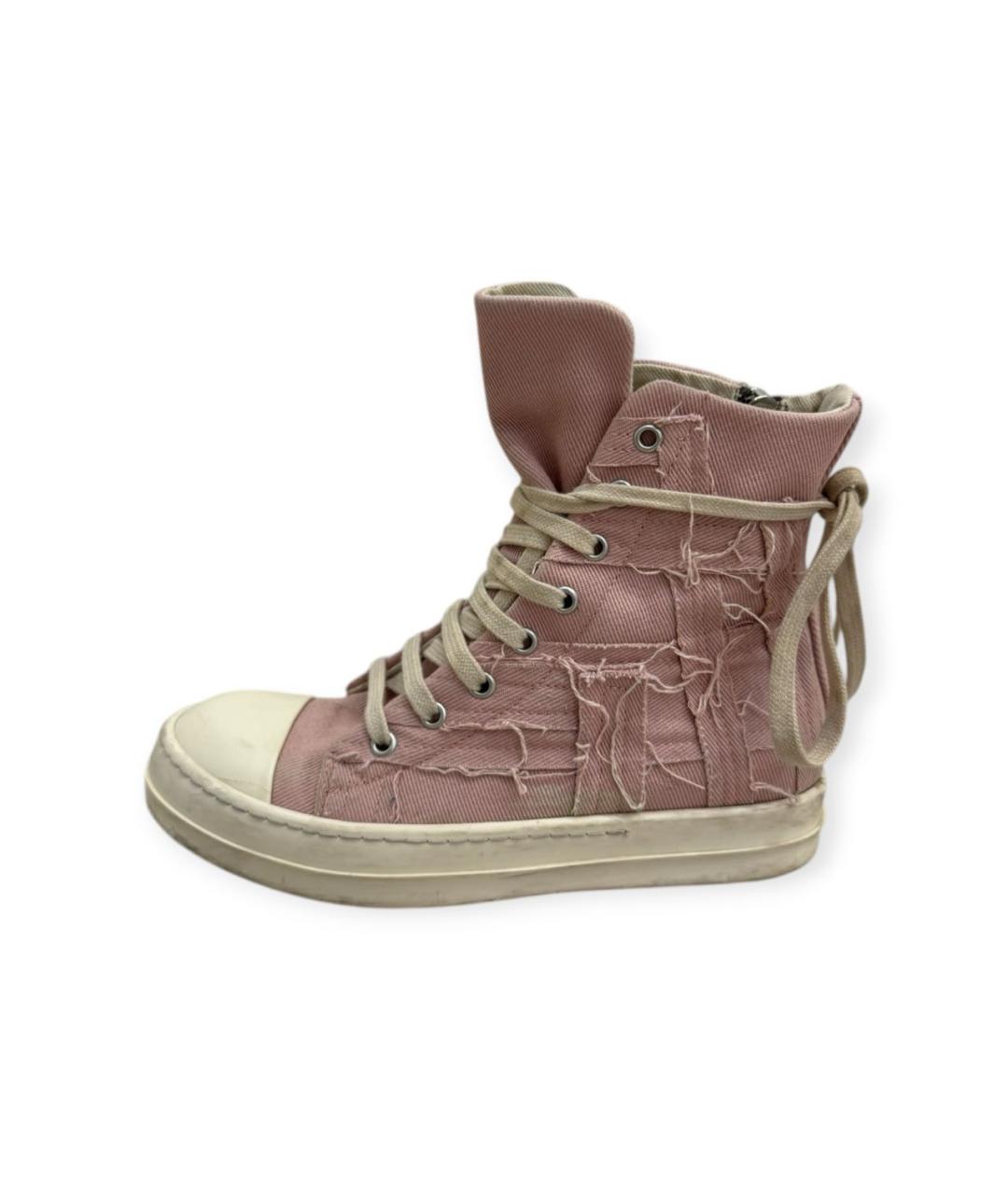 RICK OWENS Розовые кеды, фото 5