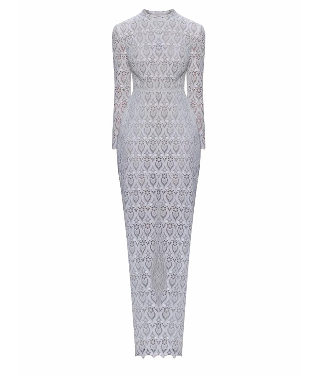 VALENTINO Белое кружевное коктейльное платье, фото 1