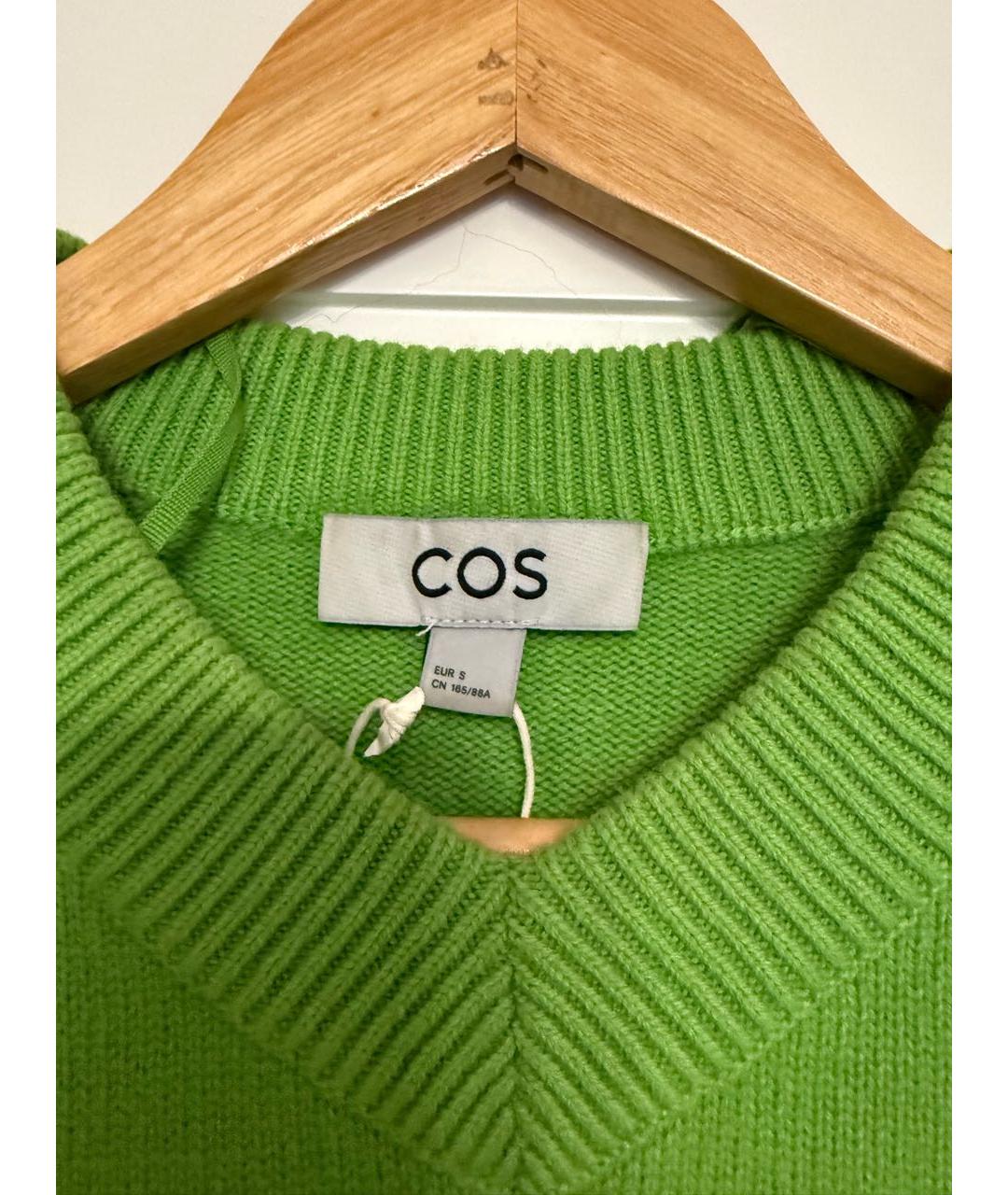 COS Зеленый шерстяной джемпер / свитер, фото 3