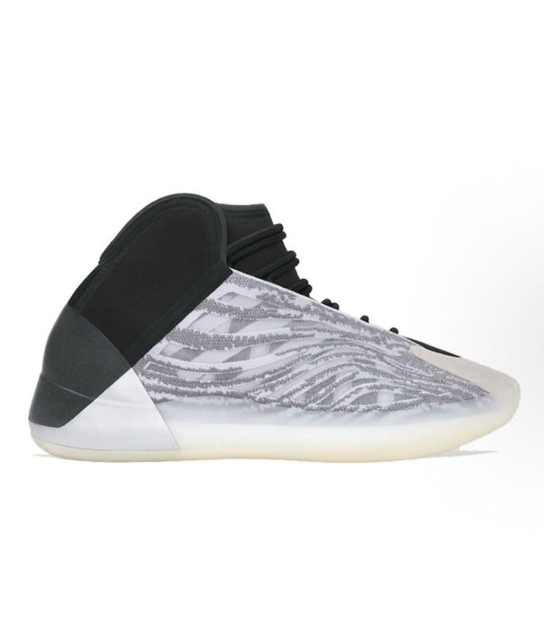 ADIDAS YEEZY Серые текстильные высокие кроссовки / кеды, фото 6