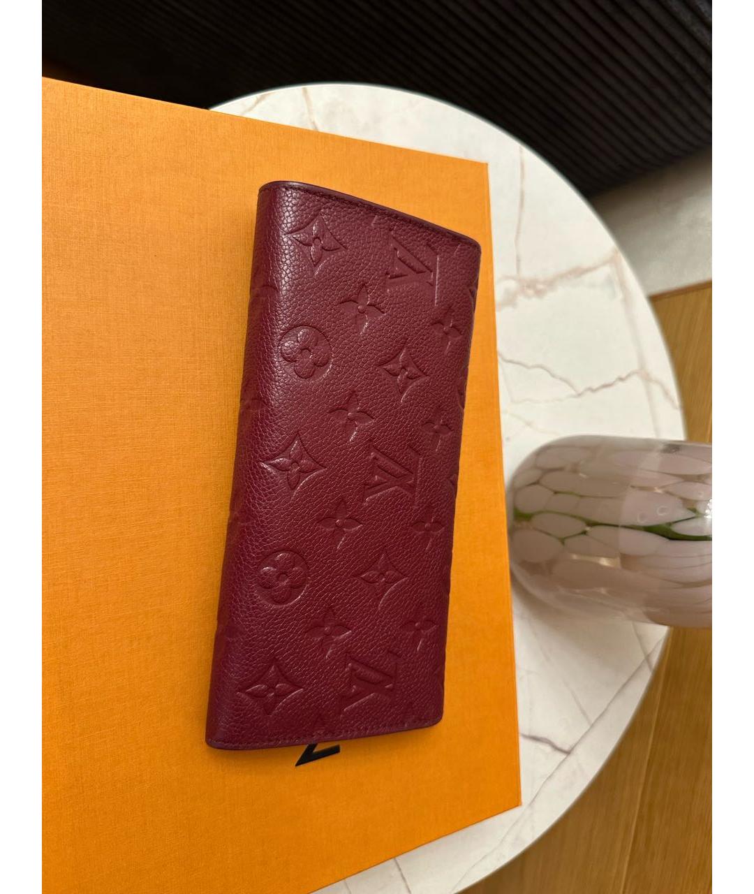 LOUIS VUITTON Фиолетовый кожаный кошелек, фото 2