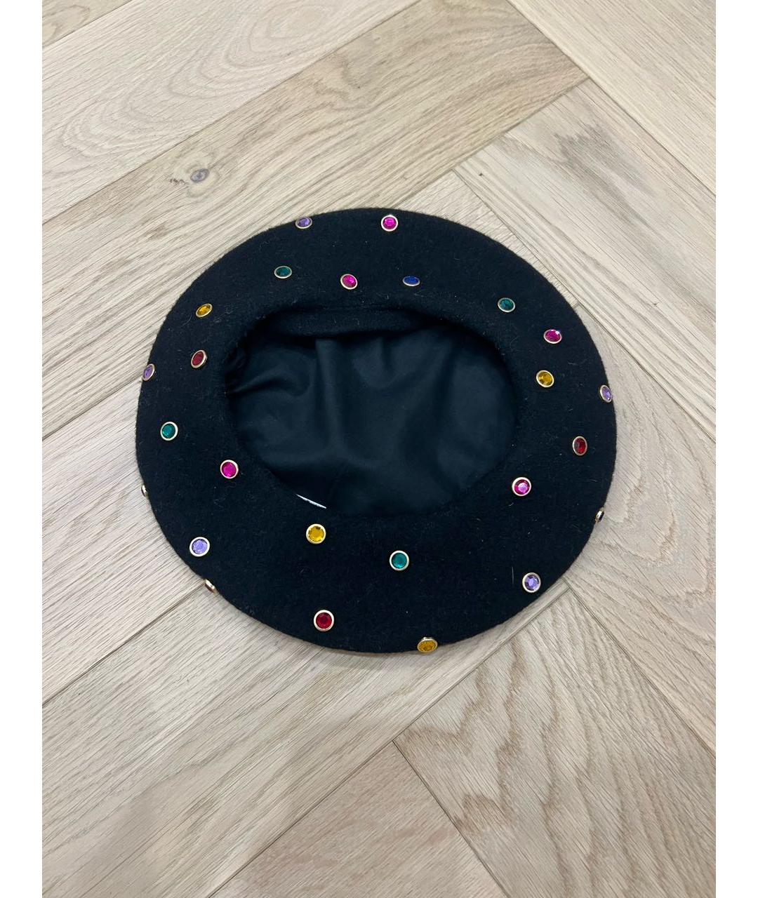 ESCADA Черная шерстяная шапка, фото 2