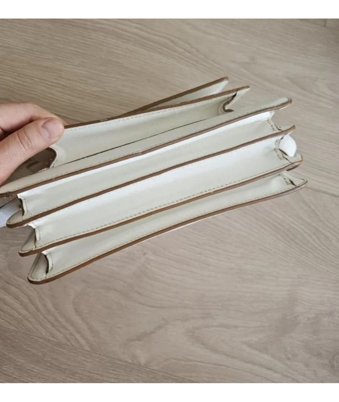 MARNI Белая кожаная сумка через плечо, фото 6