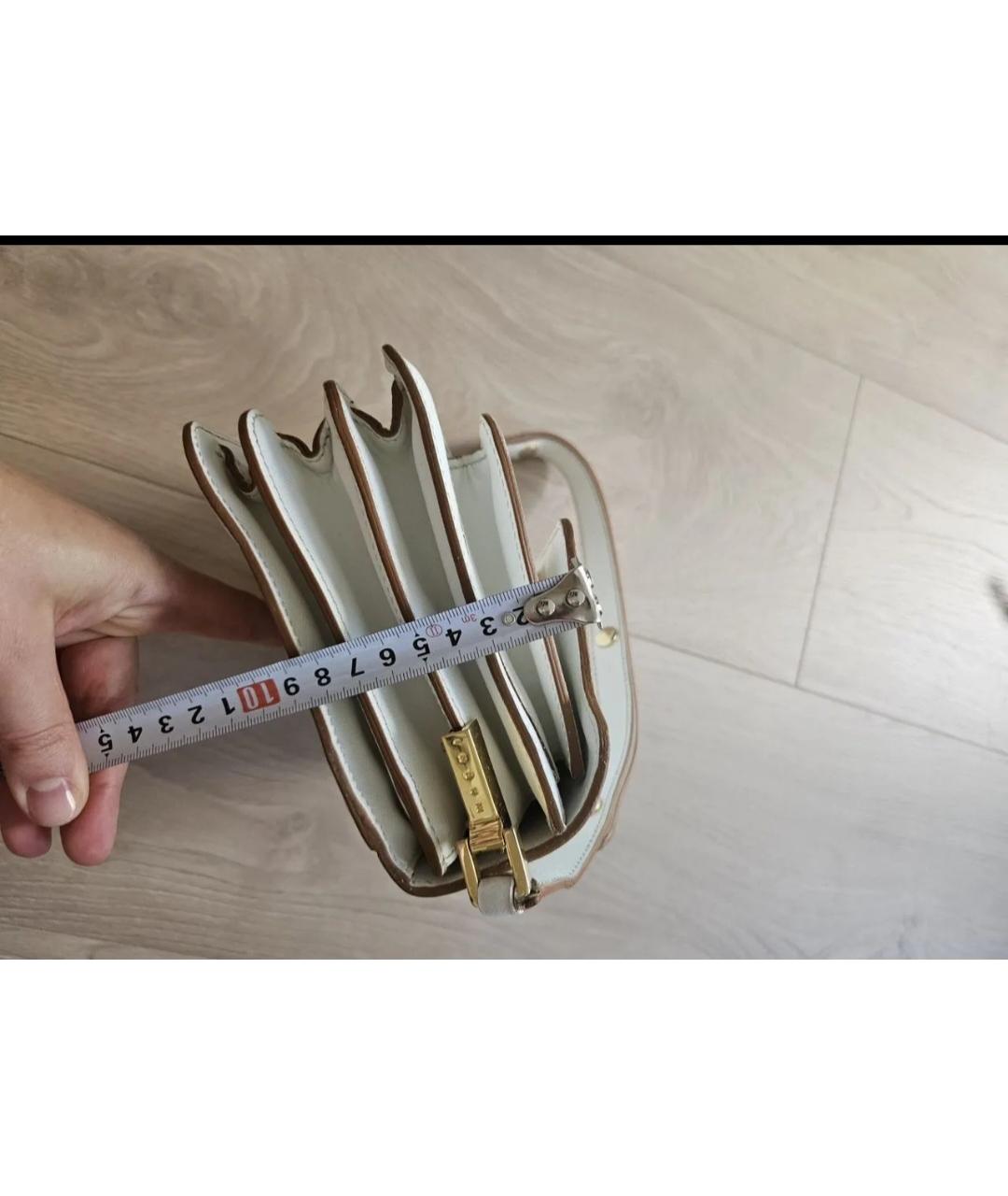 MARNI Белая кожаная сумка через плечо, фото 5