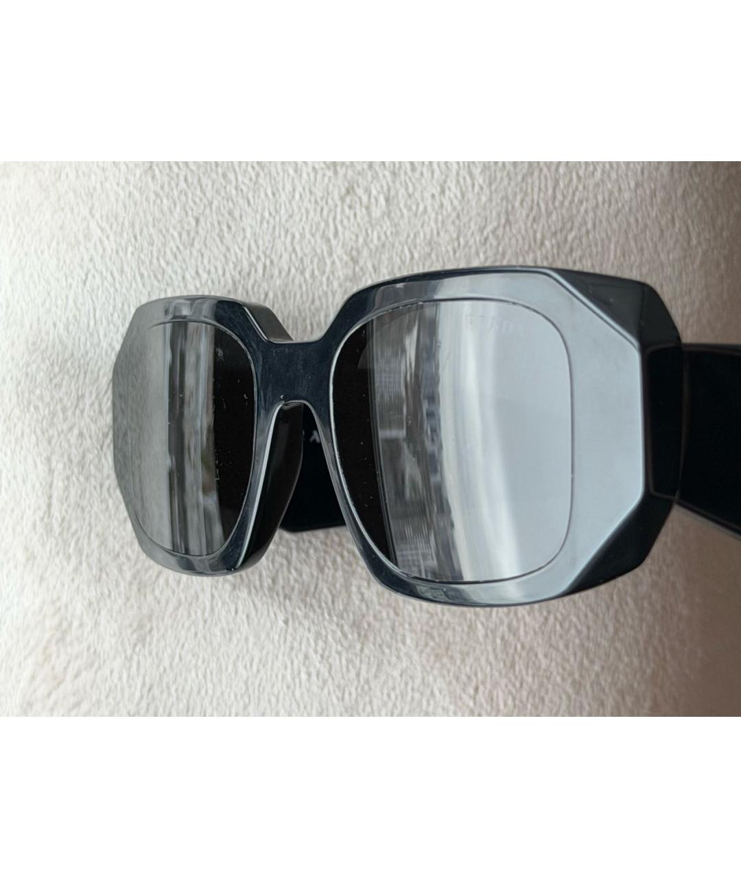 PRADA Черные пластиковые солнцезащитные очки, фото 3