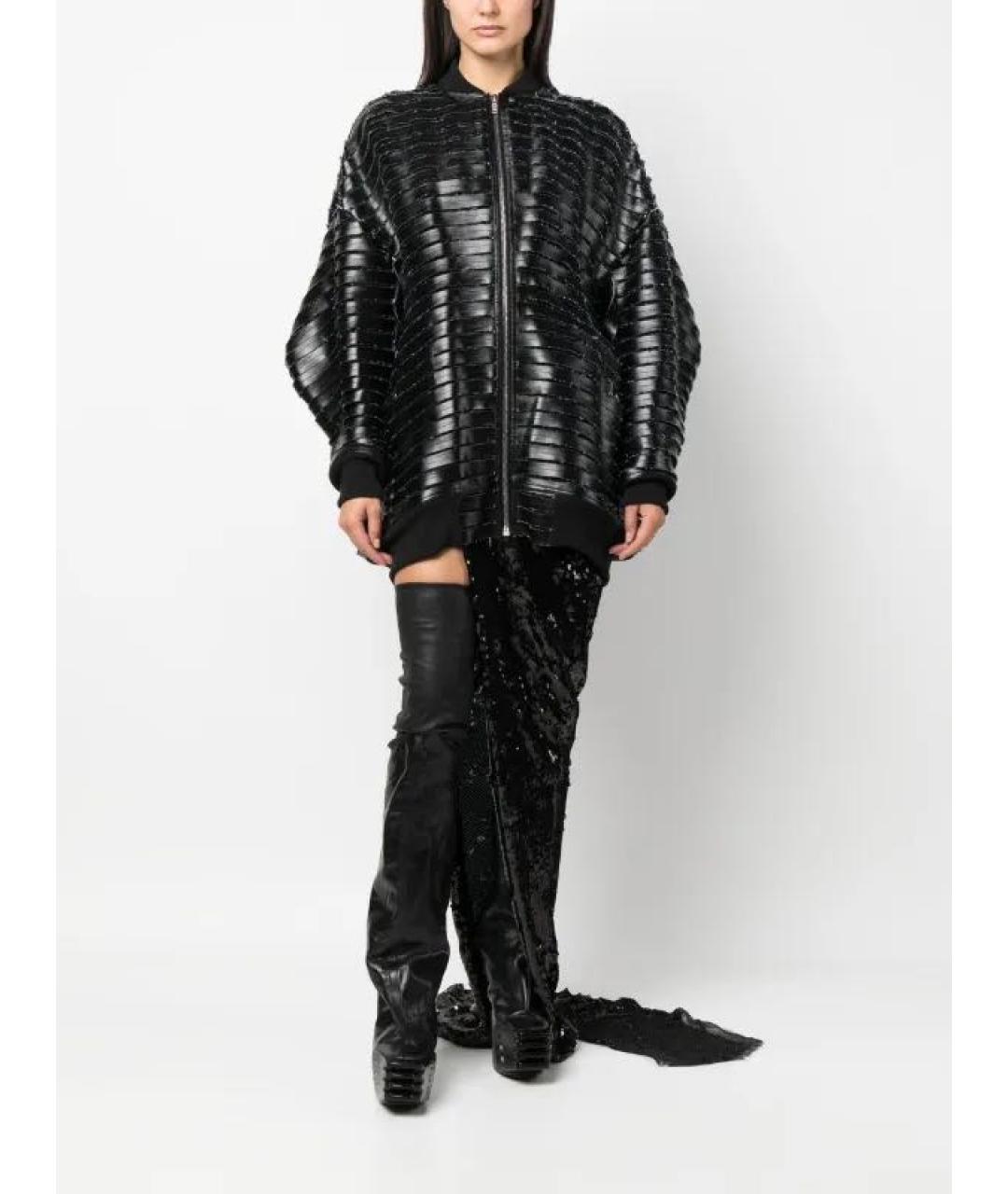 RICK OWENS Черная хлопковая куртка, фото 3