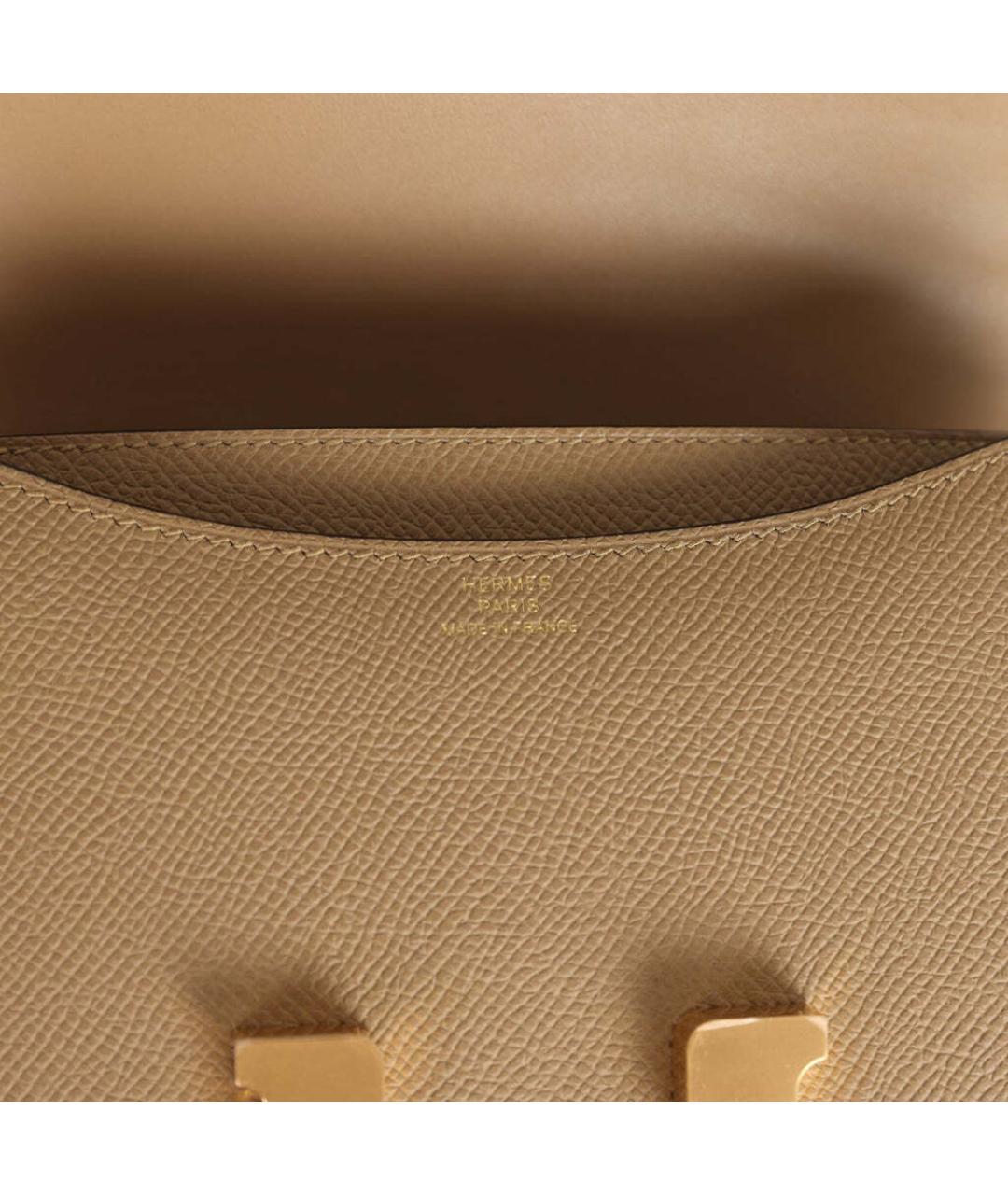 HERMES Коричневая кожаная сумка через плечо, фото 5