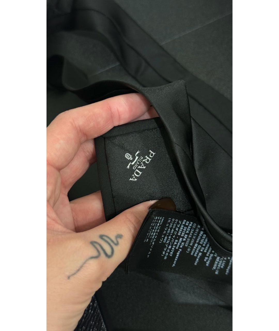 PRADA Черный галстук, фото 3