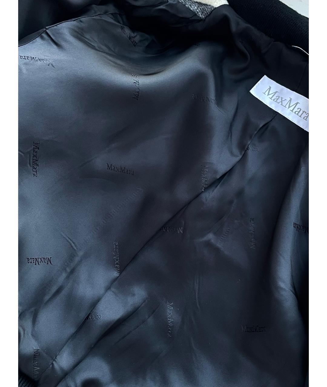 MAX MARA Черное шерстяное пальто, фото 8