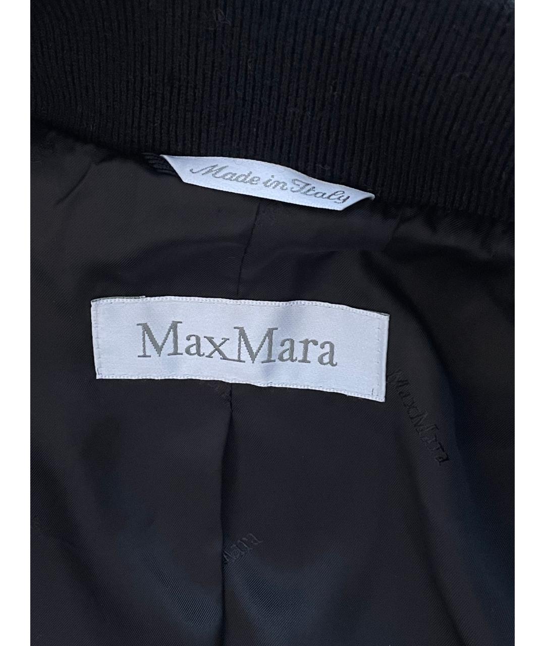 MAX MARA Черное шерстяное пальто, фото 3